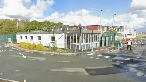 Google Vista exterior del Laboratorio Nuclear Nacional del Reino Unido en el complejo Springfields en Salwick, Preston