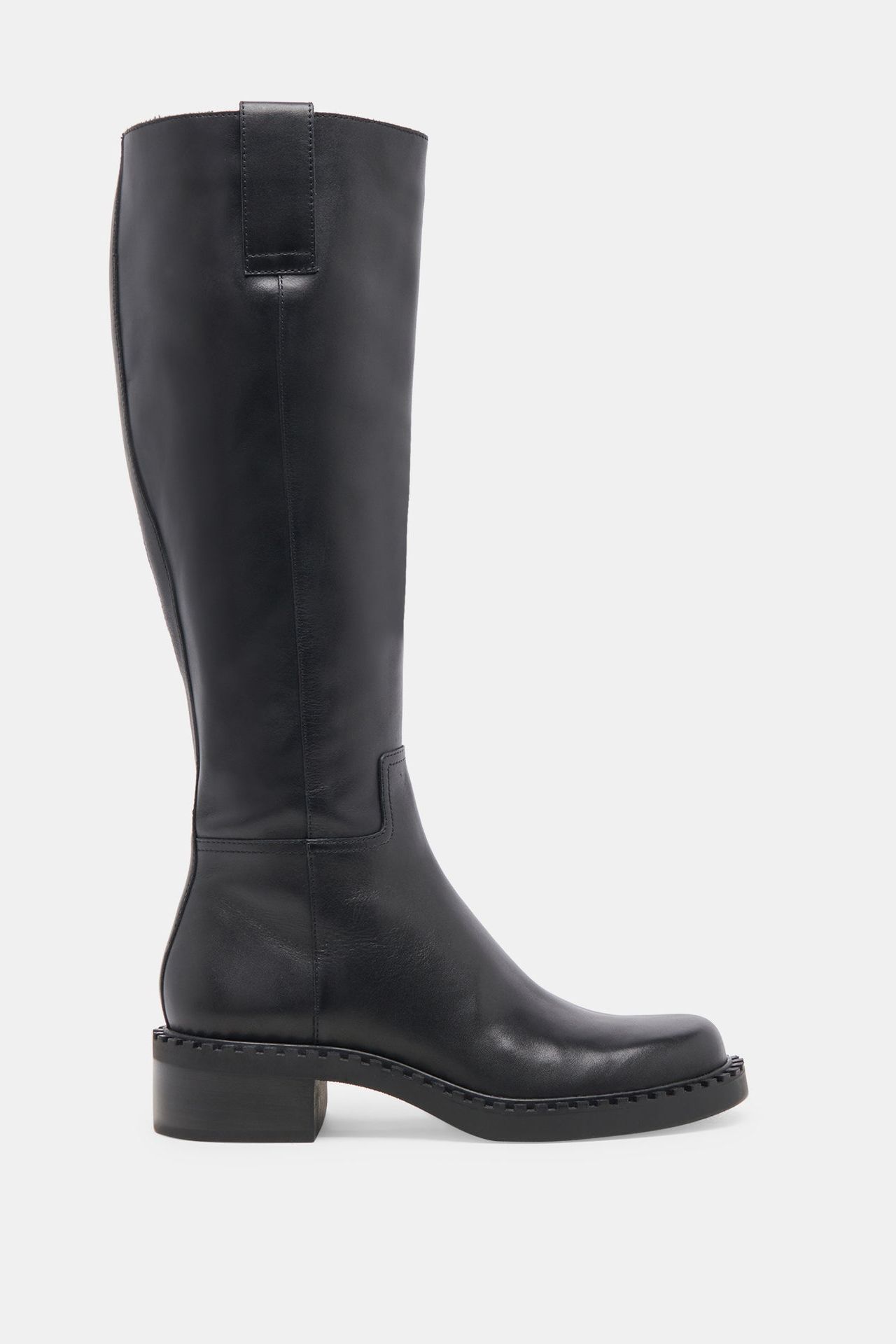 Botas de ternero extra anchas Glory H2o de piel negra