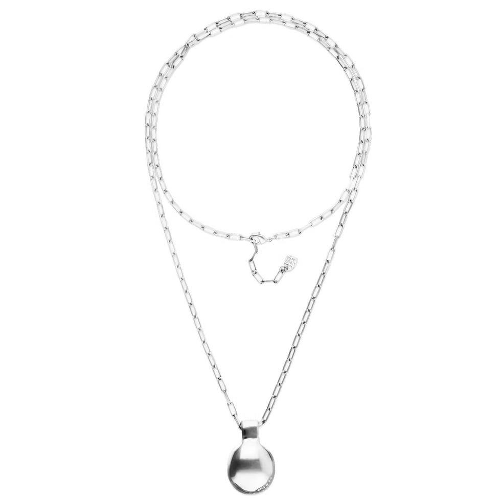 Collar Largo Con Esfera Grande