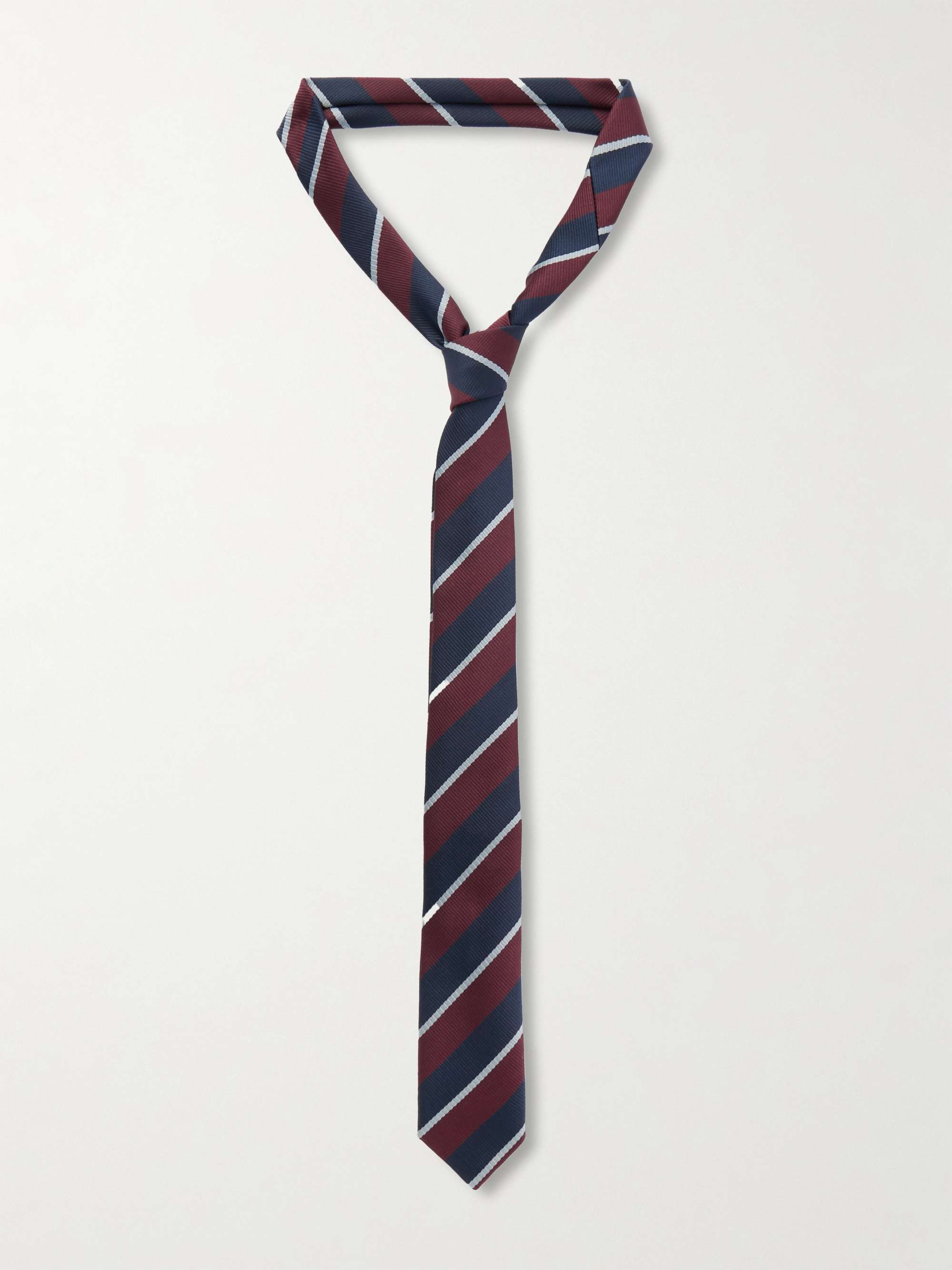 Corbata de sarga de rayas de Lene