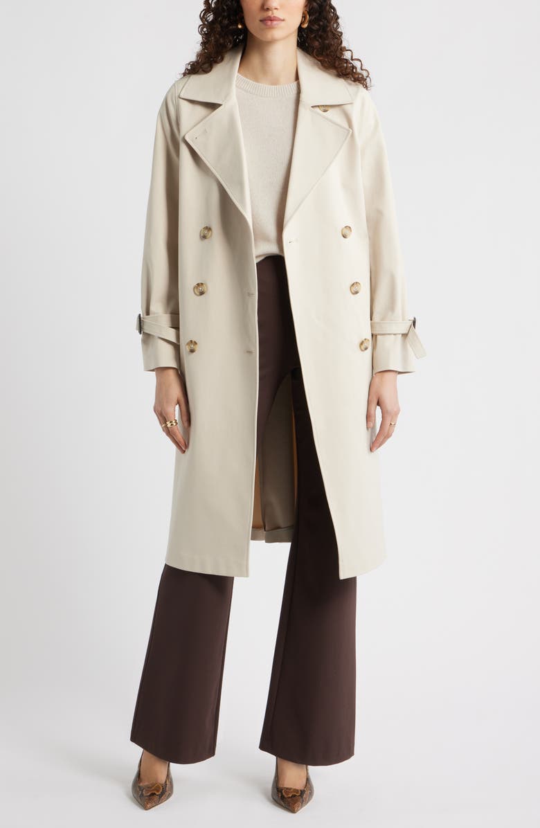 Gabardina de algodón elástico