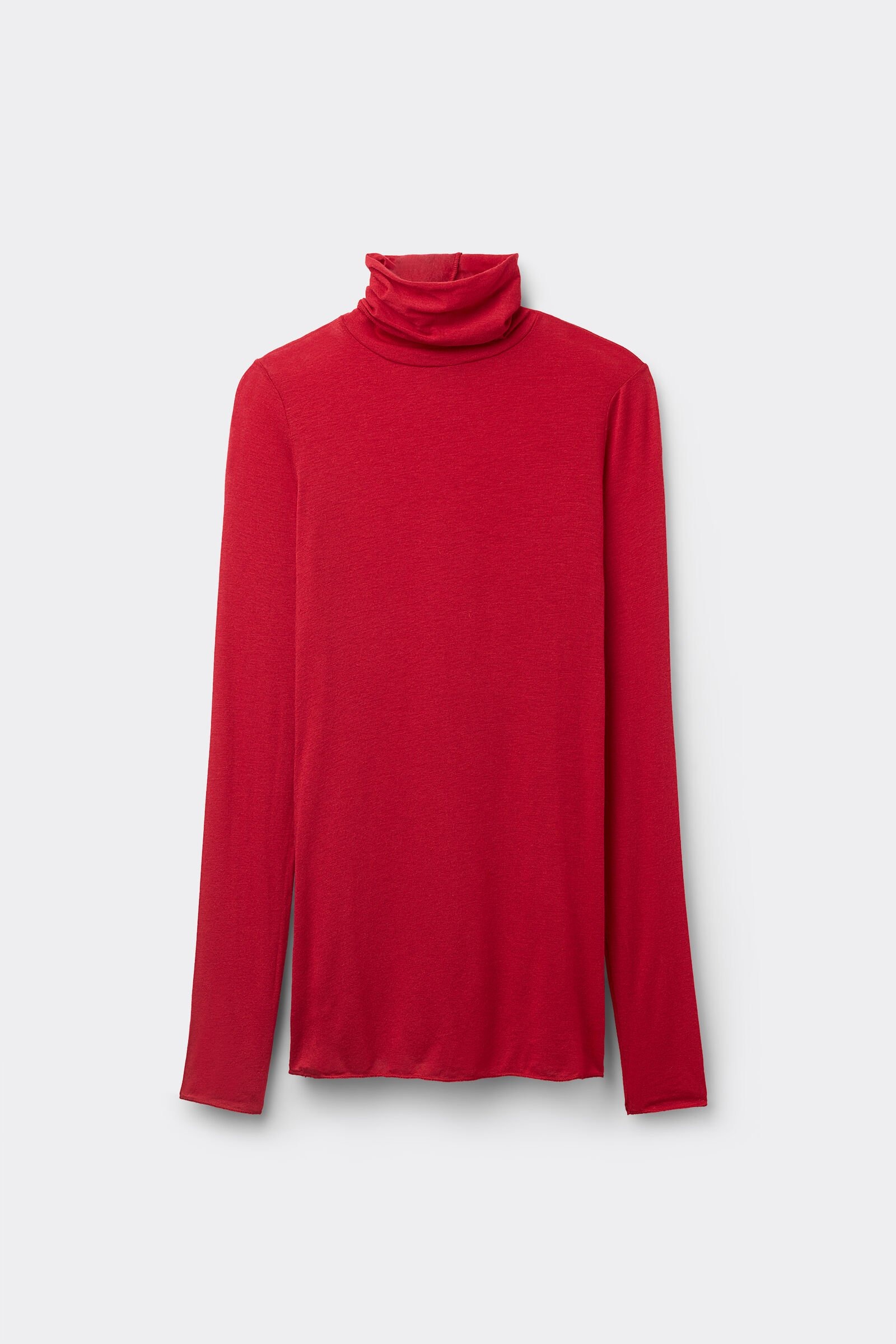 Top de cuello alto ultraligero de cachemira modal