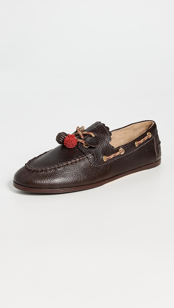 Larroudé Zapatos de barco de Chipre