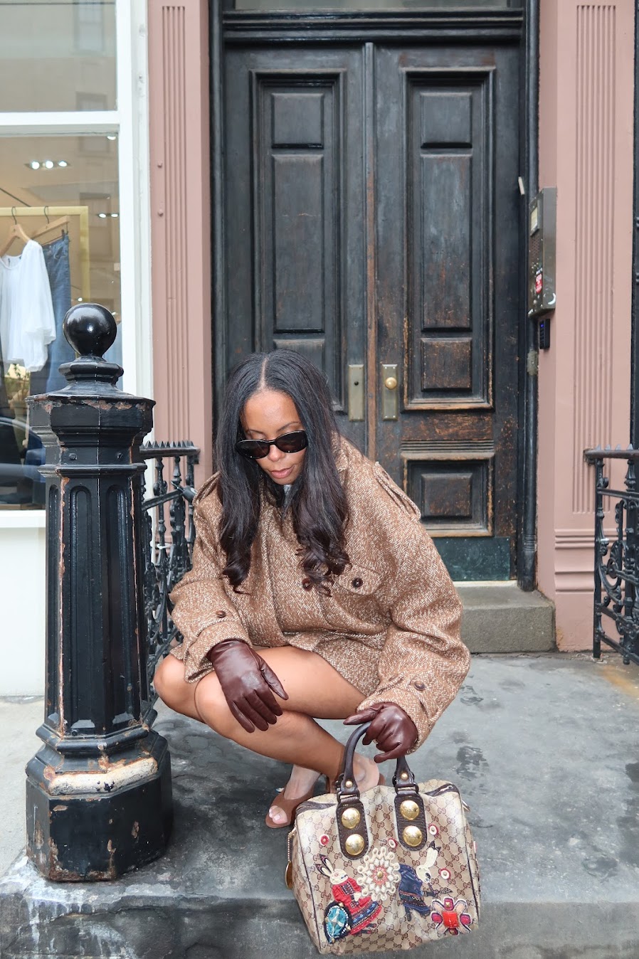 Sierra Mayhew asistiendo a la Semana de la Moda de Nueva York.
