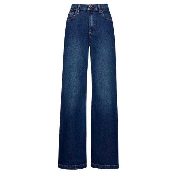 Jeans de pierna ancha Stride de corte alto