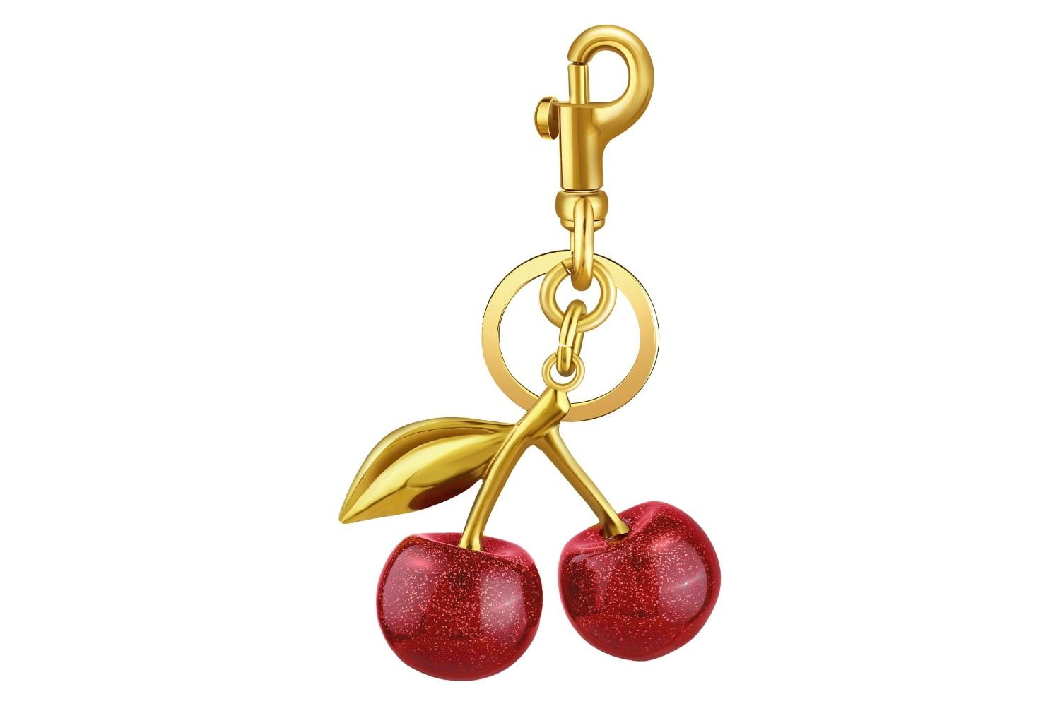 encanto de la bolsa de cerezas lindos llaveros bolsa de cereza 