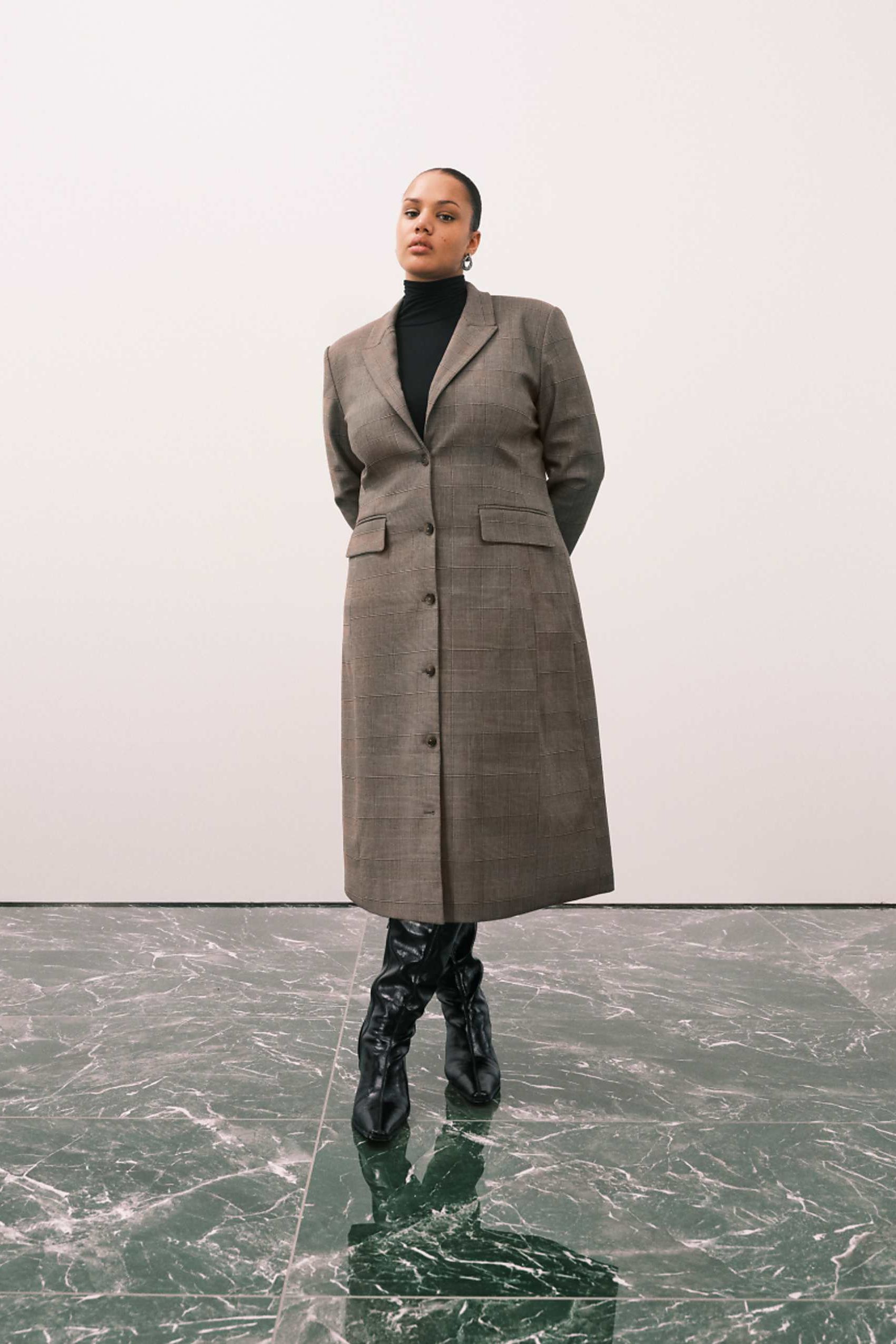 Blazer palangre a medida de Ases Design Curve a cuadros