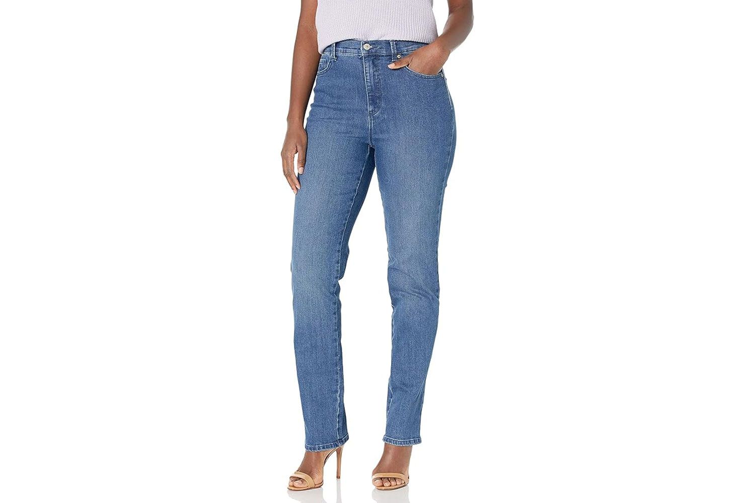 Gloria Vanderbilt Pantalones vaqueros clásicos Amanda Tapered para mujer