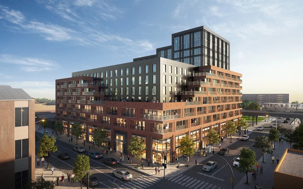 1720 Atlantic Avenue. Representación cortesía de IMC Architecture.