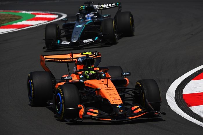 George Russell, Mercedes, Lando Norris, McLaren