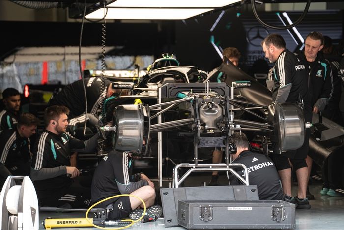 El equipo Mercedes