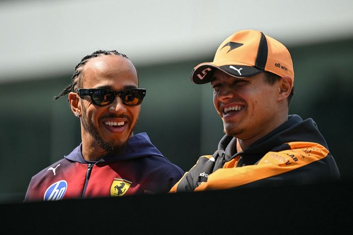 Lewis Hamilton, Ferrari, Lando Norris, McLaren