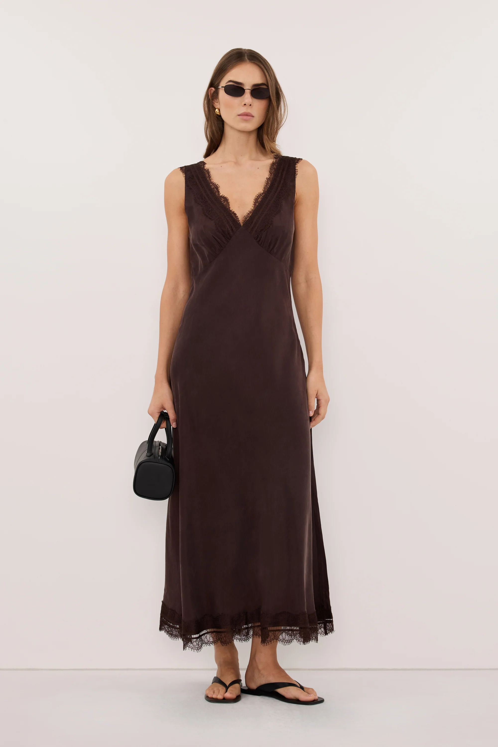Vestido Midi Andrea Plum Choc Copper - 2 / Plum Choc