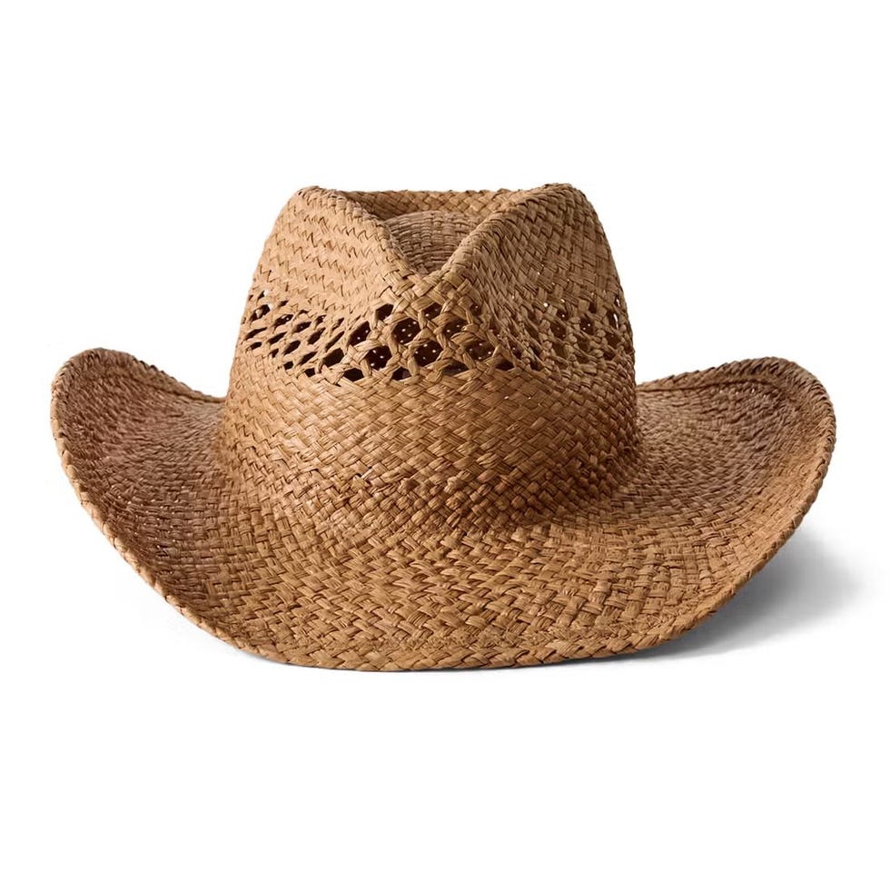 Sombrero de vaquero de rafia Bask Sombrero de vaquero de rafia Bask