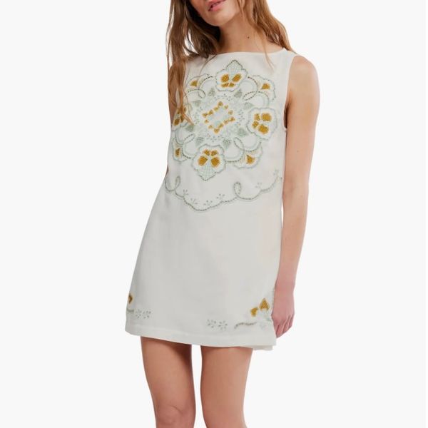 Minitraje bordado Free People Electric Garden