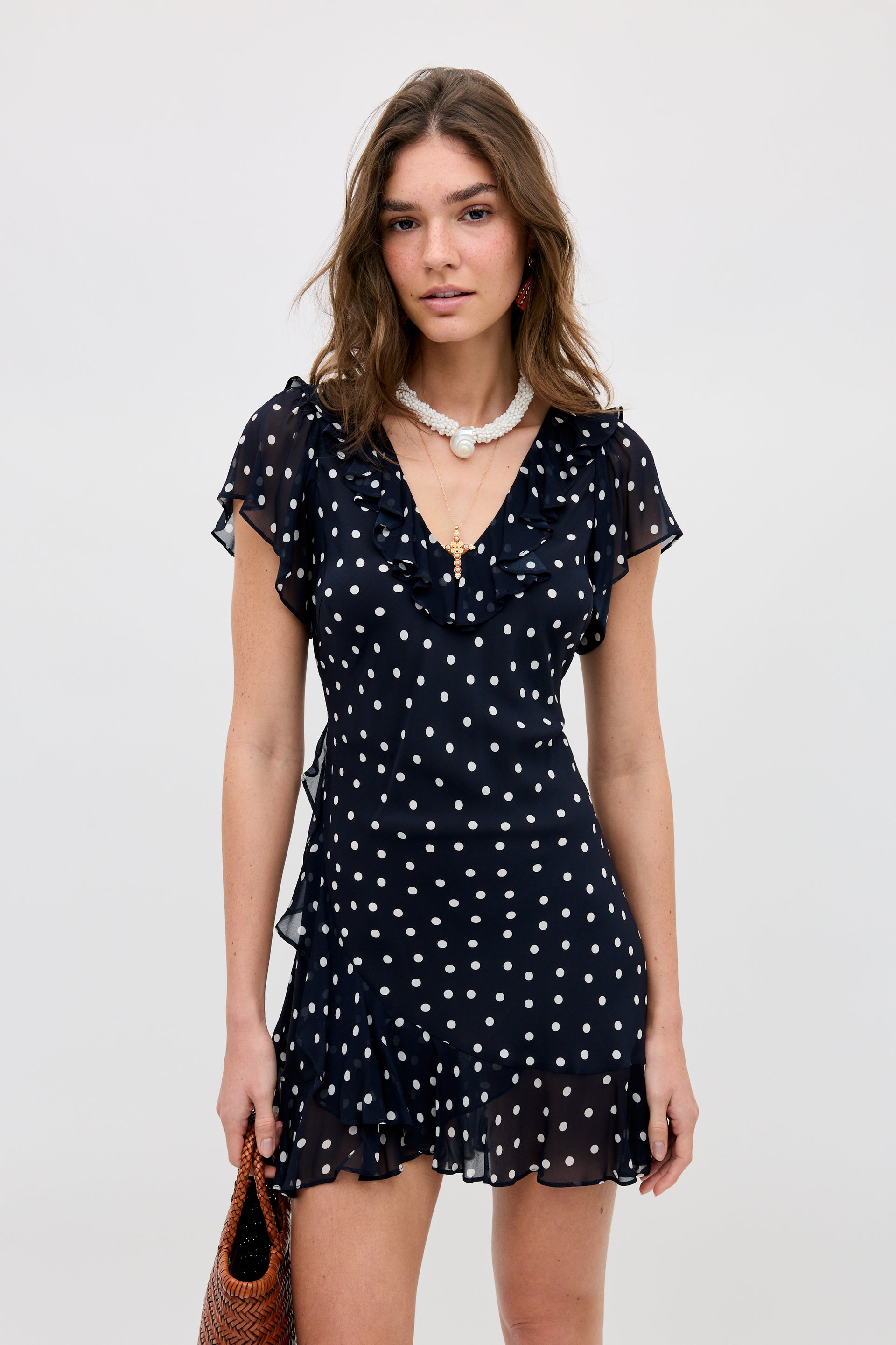 Minivestido Tally Silk de Layla Dot Navy