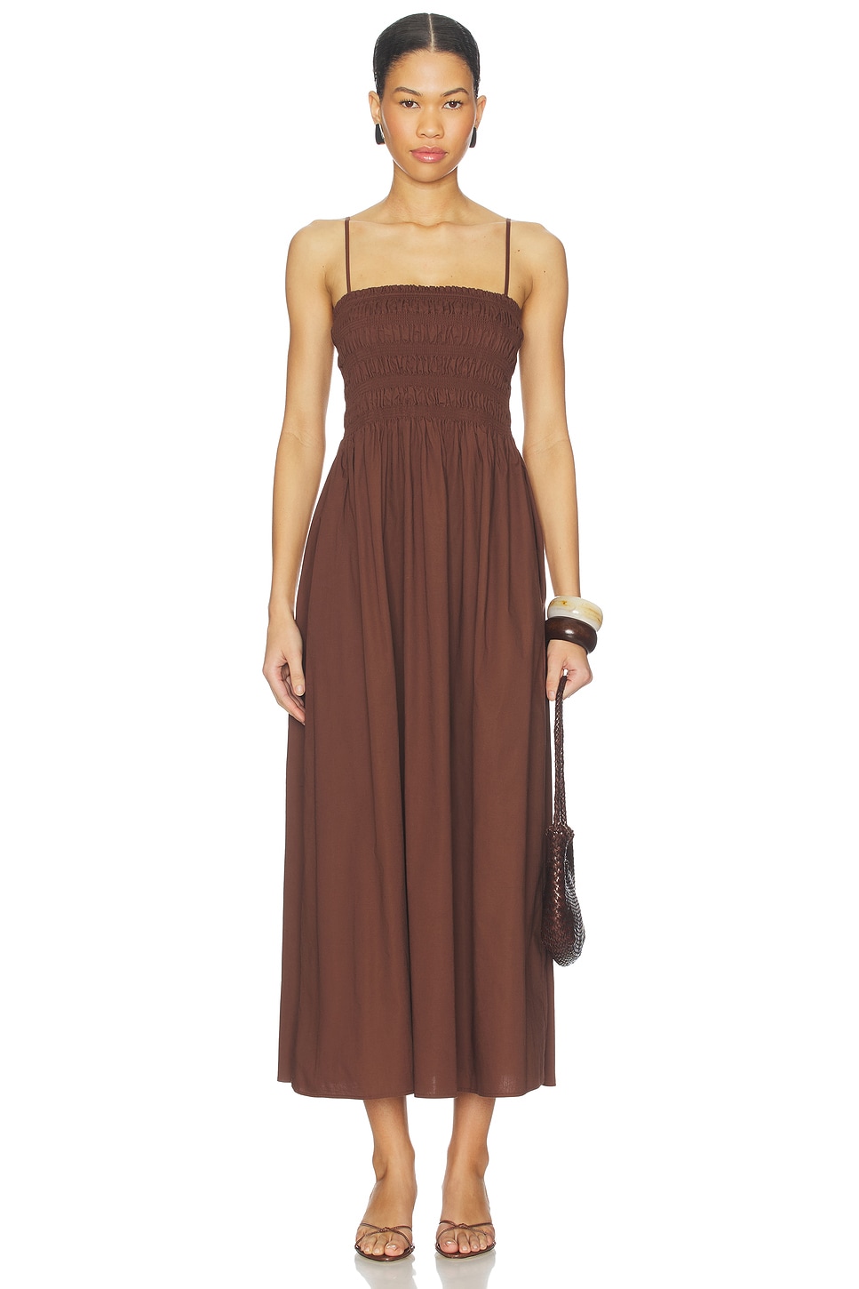 Vestido de corpiño frosado Bianca