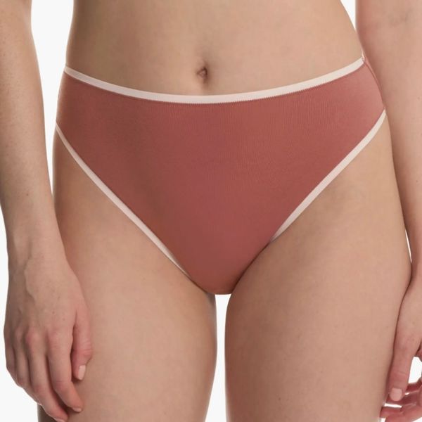Bragas de corte alto de algodón desnudo Natori Bliss