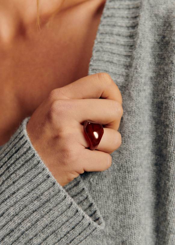 Anillo Alia - Marrón - Resina - Sézane