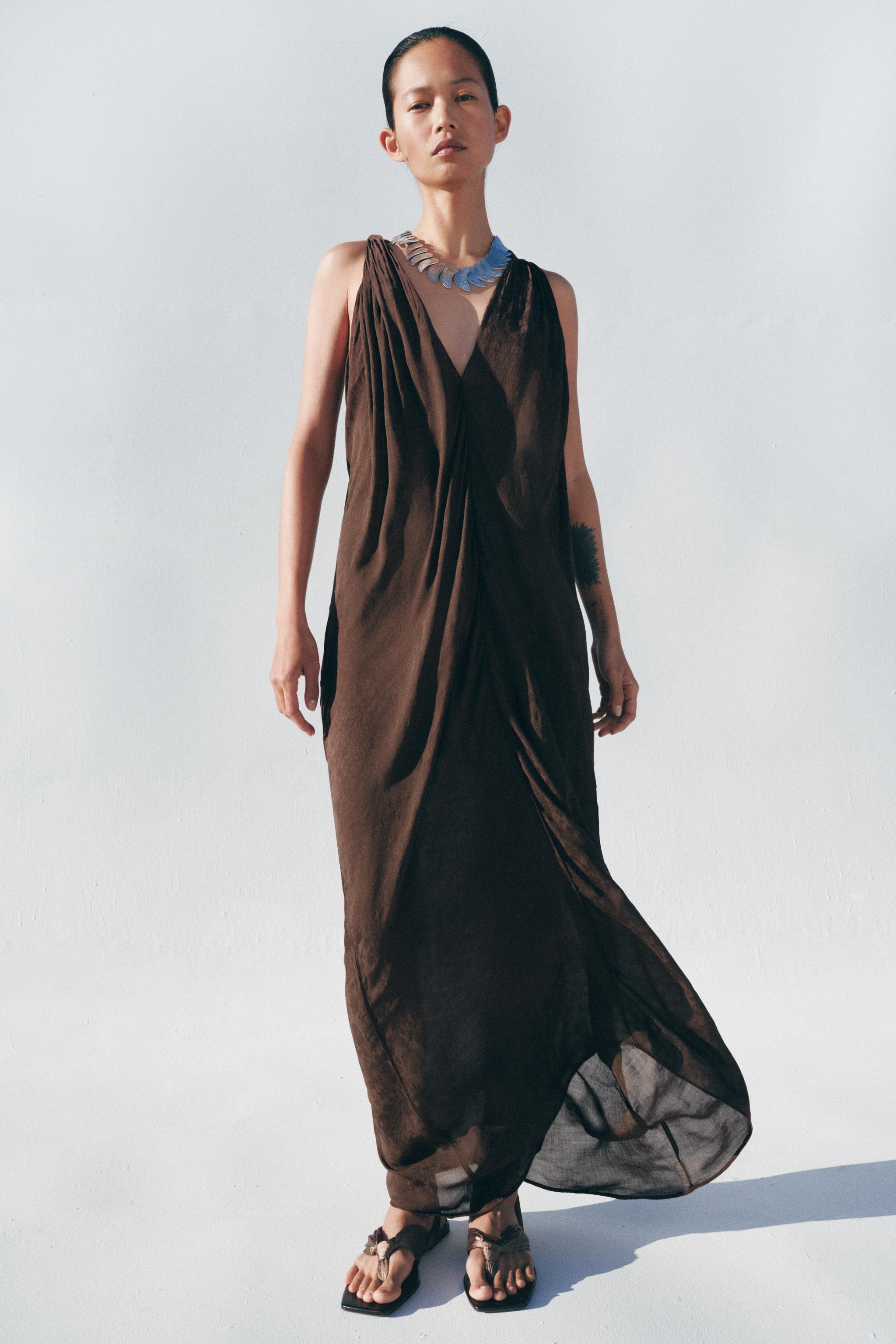Vestido Midi Jacquard Colección Zw