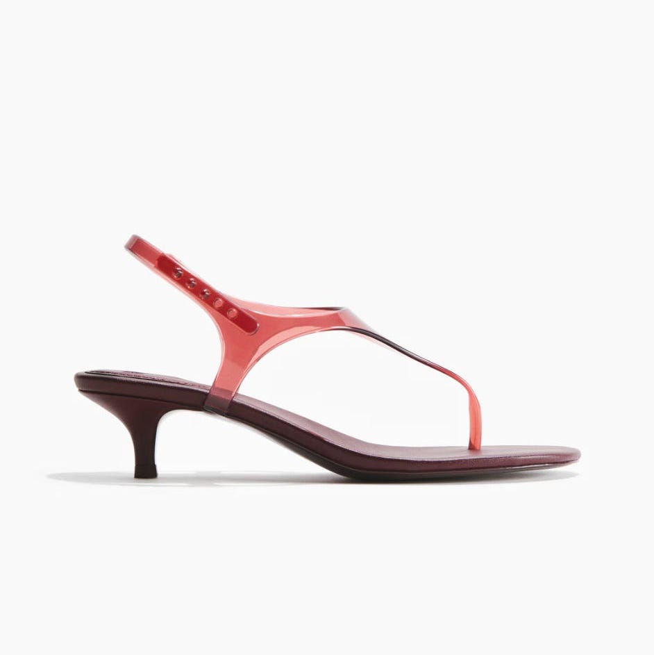 Sandalias jelly con tacón kitten Sandalias jelly con tacón kitten