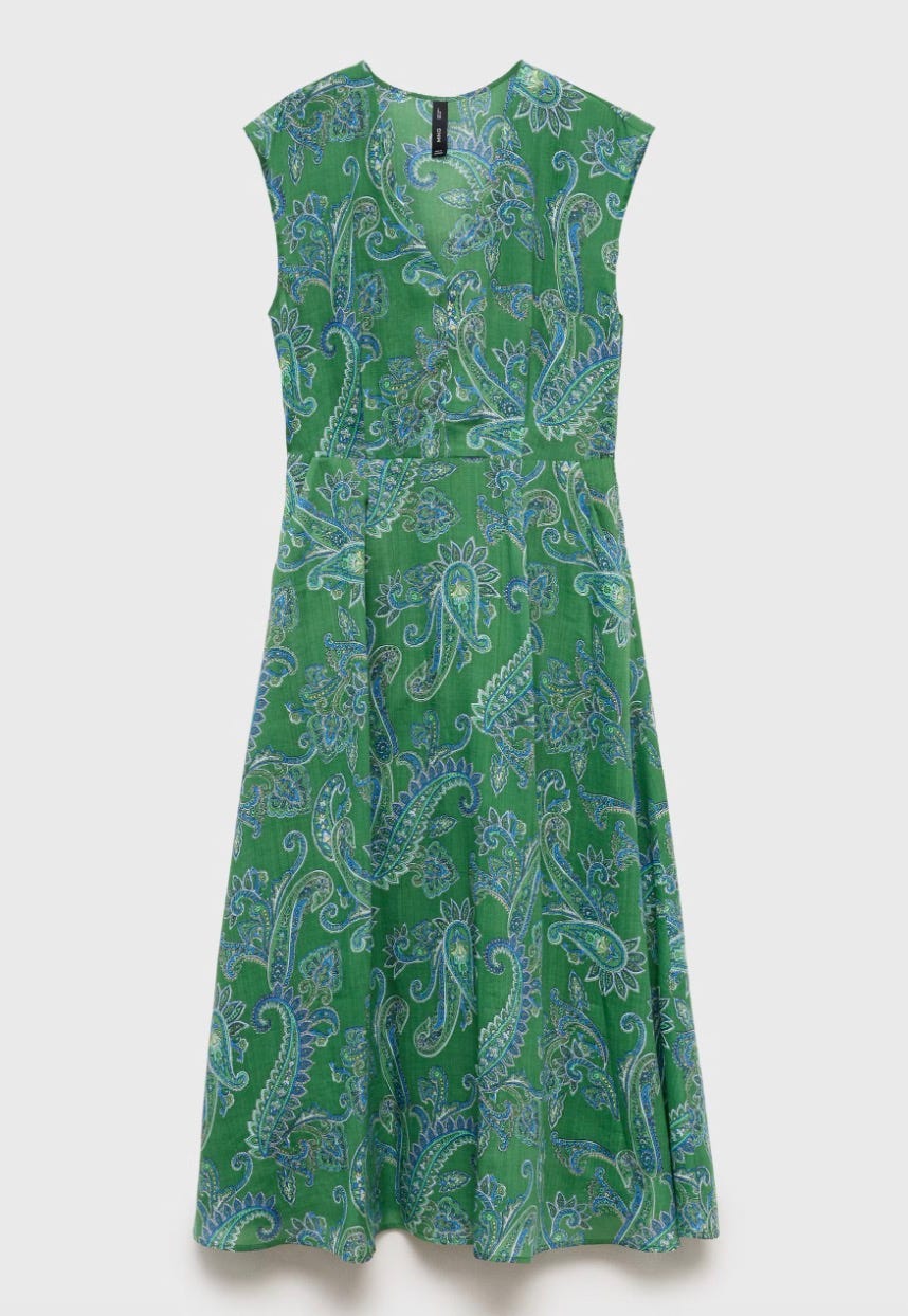 : Vestido de ramio Paisley : Vestido de ramio Paisley