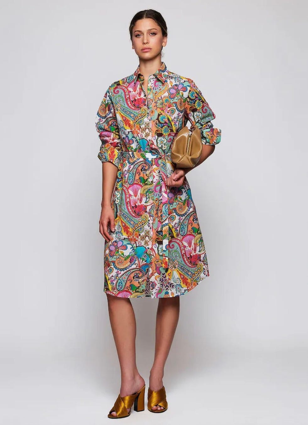 : Vestido midi con estampado paisley : Vestido midi con estampado paisley