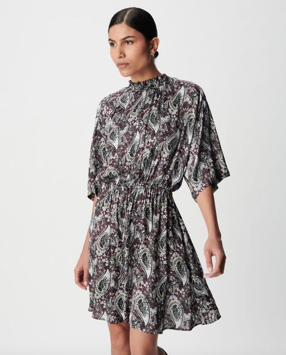 : Vestido corto con estampado Paisley : Vestido corto con estampado Paisley
