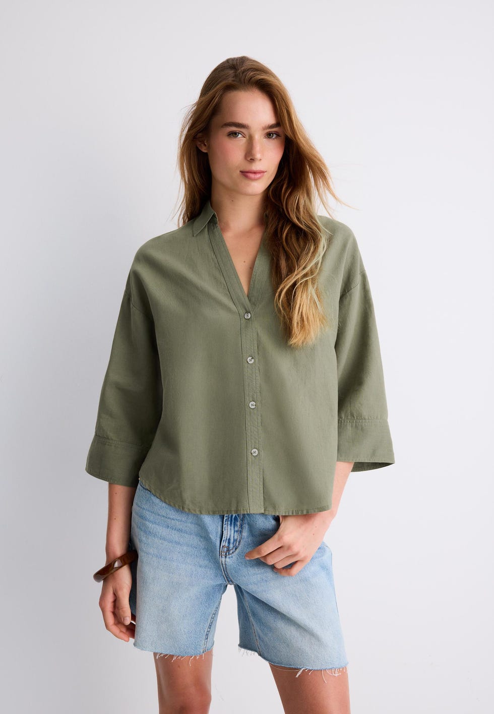 Blusa tipo kimono verde Blusa tipo kimono verde