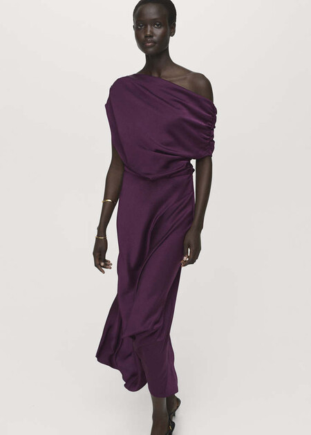 vestido satinado